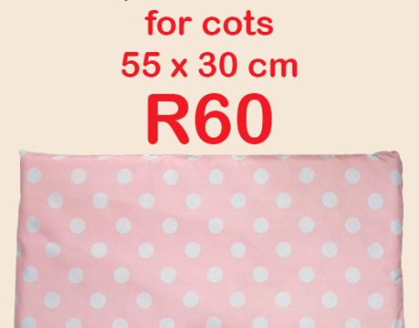 WIDE PILLOW FOR COT – R60