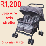 JOïE AIRE TWIN STROLLER – R1,200