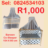 BANEEN WOODEN CO-SLEEPER – R1,000