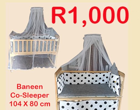 BANEEN WOODEN CO-SLEEPER – R1,000